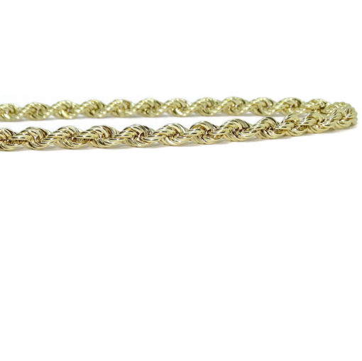 Cordón salomónico de oro amarillo de 18k de 5Mm de ancho por 60cm. Peso; 14.65gr. - Imagen 6