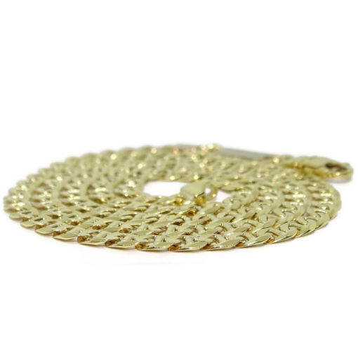 Cadena de Oro Amarillo de 18k de oro Macizo para Hombre, de eslabones tipo ancla de 5mm - Imagen 5