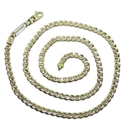 Cadena de Oro Amarillo de 18k de oro Macizo para Hombre, de eslabones tipo ancla de 5mm - Imagen 6