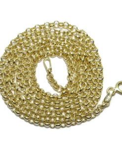 Cadena para Mujer de Oro Amarillo de 18k modelo rolo de 60cm