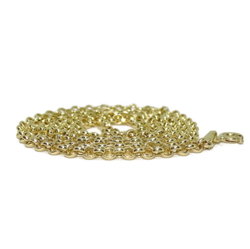 Cadena para Mujer de Oro Amarillo de 18k modelo rolo de 60cm - Imagen 3