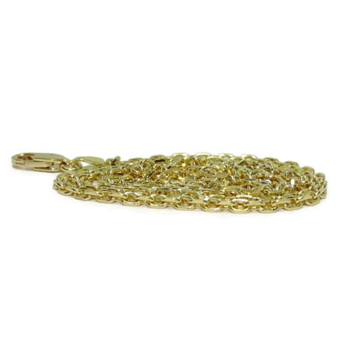 Cadena para Hombre de Oro Amarillo de 18k Macizo, Modelo Forzada 2mm - Imagen 3