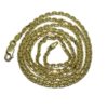 Cadena para Hombre de Oro Amarillo de 18k Macizo, Modelo Forzada 2mm