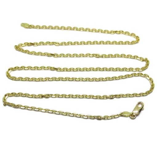 Cadena para Hombre de Oro Amarillo de 18k Macizo, Modelo Forzada 2mm - Imagen 6