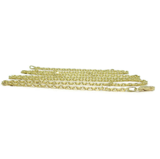 Cadena para Hombre de Oro Amarillo de 18k Macizo, Modelo Forzada 2mm - Imagen 5