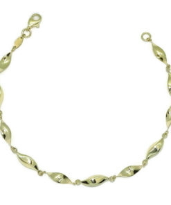 Pulsera para mujer de Oro Amarillo de 18k con cadena de eslabones. 3.40gr