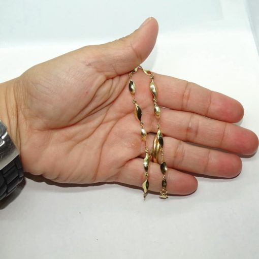 Pulsera para mujer de Oro Amarillo de 18k con cadena de eslabones. 3.40gr - Imagen 5