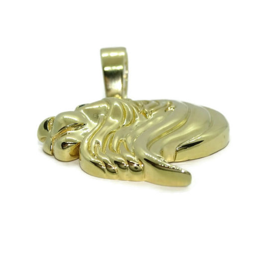 Colgante de oro amarillo de 18k cabeza de león.15.65 gr de oro de 18k. - Imagen 5