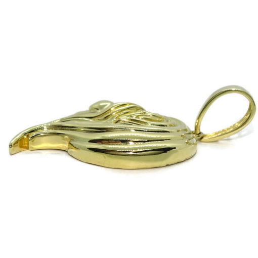 Colgante de oro amarillo de 18k cabeza de león.15.65 gr de oro de 18k. - Imagen 4