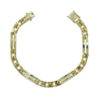Pulsera para hombre de oro amarillo macizo de 18k con barras.
