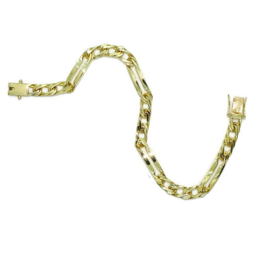 Pulsera para hombre de oro amarillo macizo de 18k con barras. - Imagen 6
