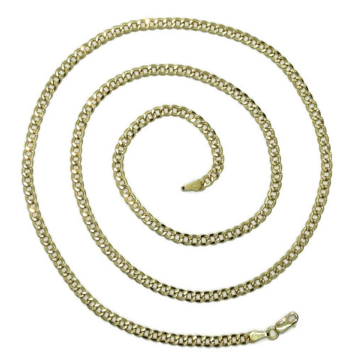 Cadena para hombre de oro amarillo de 18k y 60cm de larga. 3.50 mm de ancha. Modelo barbada con cierre mosquetón. 4.40 gr de oro de 18k - Imagen 6