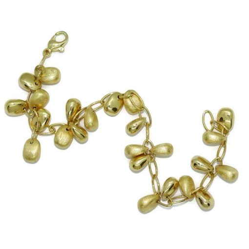 Pulsera de oro amarillo de 18k con 24 pepitas de oro. - Imagen 6