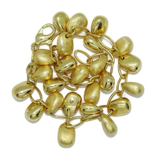 Pulsera de oro amarillo de 18k con 24 pepitas de oro. - Imagen 3