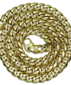 Exclusiva de esta web- Cadena de oro macizo amarillo de 18k para hombre. Muy grande.