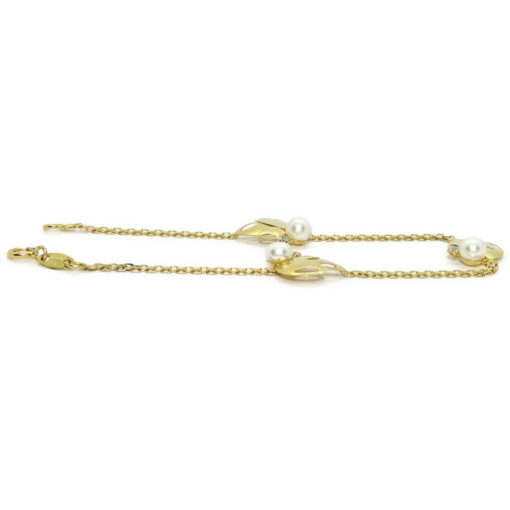 Preciosa pulsera especial para comunión toda de oro amarillo de 18k, con motivos. - Imagen 5