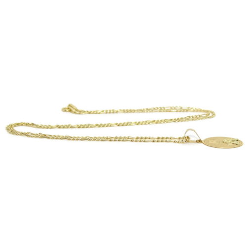 Cadena forzada de oro amarillo de 18Ktes de 50cm con medalla oval de oro amarillo de 18Ktes de Angelito y reloj-ESPECIAL SAMUEL - Imagen 5