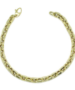 Vistosa pulsera para hombre de oro de 18k de 5.50 mm de ancha y 22.50cm de larga. - Imagen 7