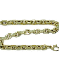 Vistosa pulsera para hombre de oro de 18k de 5.50 mm de ancha y 22.50cm de larga. - Imagen 6