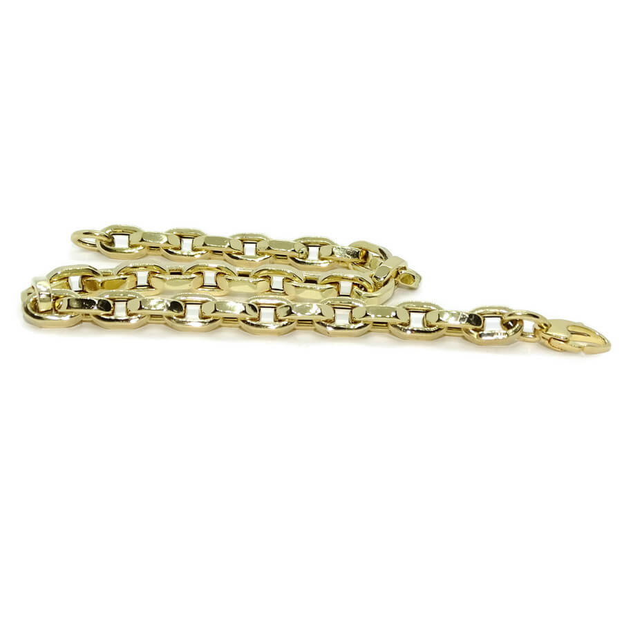 Vistosa pulsera para hombre de oro de 18k de 5.50 mm de ancha y 22.50cm de larga. - Imagen 5