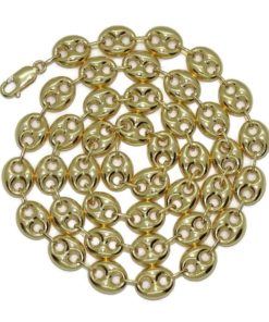 Impresionante calabrote de oro amarillo de 18k de 1.20x1.00cm y 60cm de largo. Cierre mosquetón para total seguridad. Peso; 28.80 gr de oro de 18k