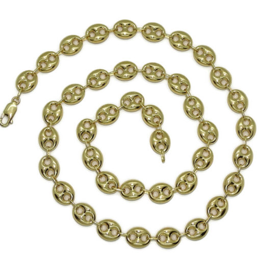 Impresionante calabrote de oro amarillo de 18k de 1.20x1.00cm y 60cm de largo. Cierre mosquetón para total seguridad. Peso; 28.80 gr de oro de 18k - Imagen 8
