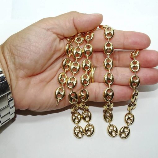 Impresionante calabrote de oro amarillo de 18k de 1.20x1.00cm y 60cm de largo. Cierre mosquetón para total seguridad. Peso; 28.80 gr de oro de 18k - Imagen 4