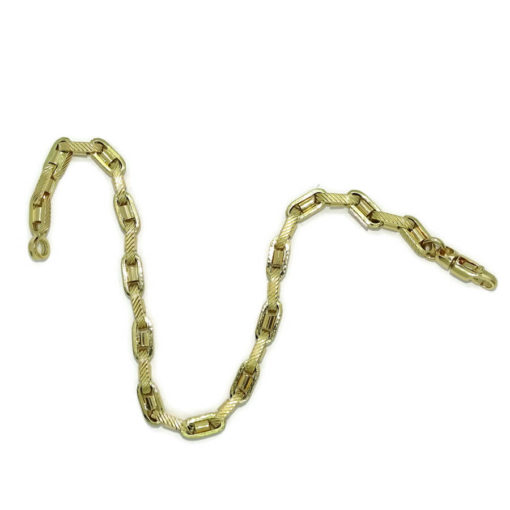 Original pulsera de Oro Amarillo de 18k para Hombre modelo forzada con barra de 21.00cm de Larga, 4.50 mm de Ancha y 7.80gr de peso de Oro de 18k. - Imagen 3