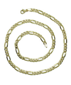 Cadena de oro amarillo de 18k para hombre modelo 3x1 plana de 6.00 mm de grosor por 60cm de larga - Imagen 3