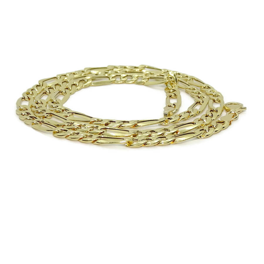 Cadena de oro amarillo de 18k para hombre modelo 3x1 plana de 6.00 mm de grosor por 60cm de larga - Imagen 5
