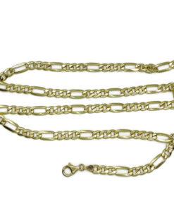 Cadena de oro amarillo de 18k para hombre modelo 3x1 plana de 6.00 mm de grosor por 60cm de larga - Imagen 7