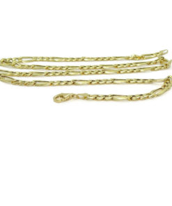 Cadena de oro amarillo de 18k para hombre modelo 3x1 plana de 6.00 mm de grosor por 60cm de larga - Imagen 6
