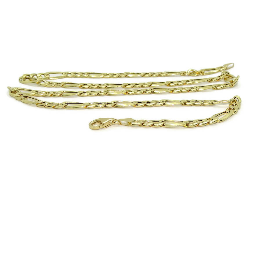 Cadena de oro amarillo de 18k para hombre modelo 3x1 plana de 6.00 mm de grosor por 60cm de larga - Imagen 6
