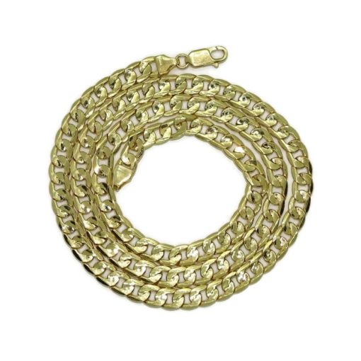 Preciosa cadena para hombre muy aparente de oro de 18k y 60cm de larga. 6.50 mm de ancha.