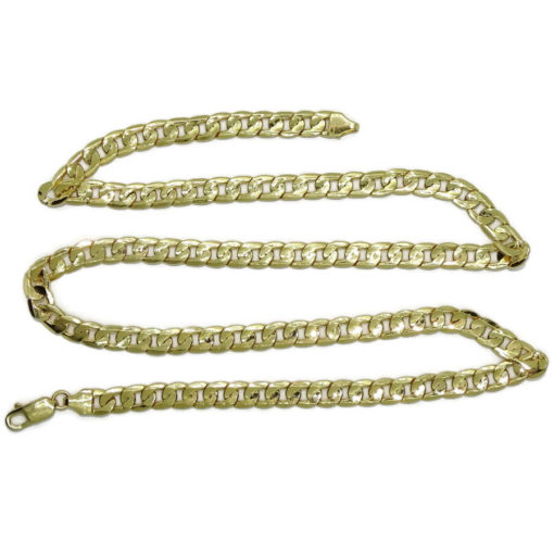 Preciosa cadena para hombre muy aparente de oro de 18k y 60cm de larga. 6.50 mm de ancha. - Imagen 6