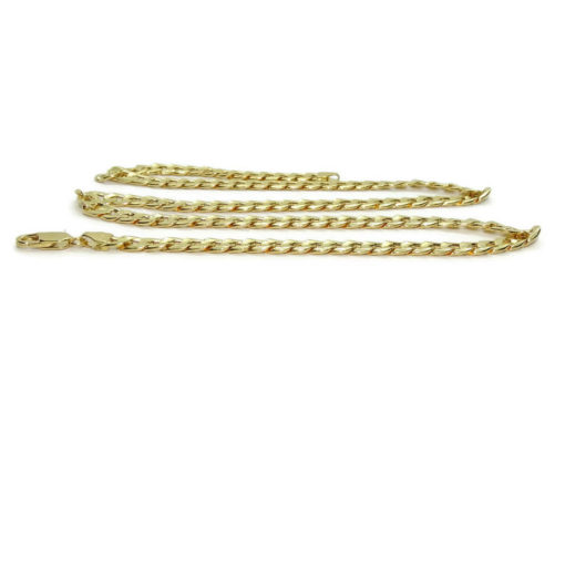 Preciosa cadena para hombre muy aparente de oro de 18k y 60cm de larga. 6.50 mm de ancha. - Imagen 5