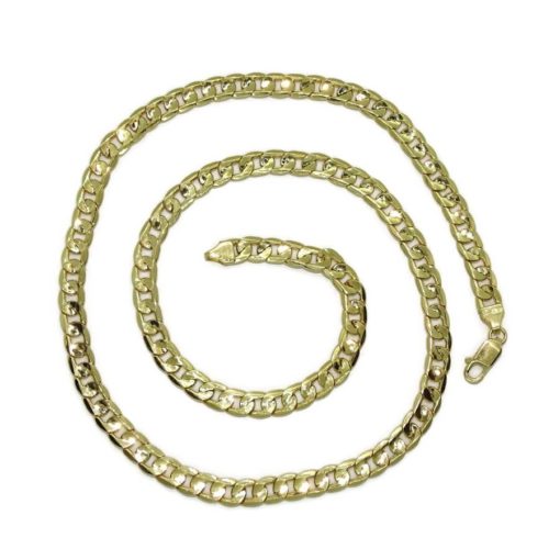 Preciosa cadena para hombre muy aparente de oro de 18k y 60cm de larga. 6.50 mm de ancha. - Imagen 7