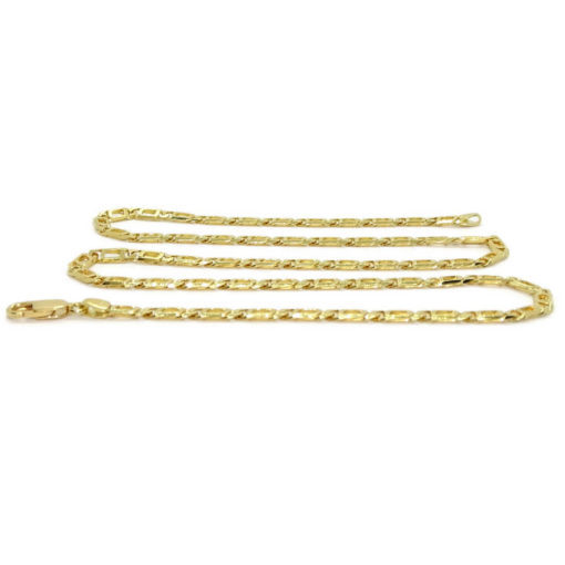 Cadena de oro macizo para hombre de 4.00 de ancha y 60.00cm de larga. Cierre mosquetón. Peso: 30.65 gr de oro de 18k - Imagen 5