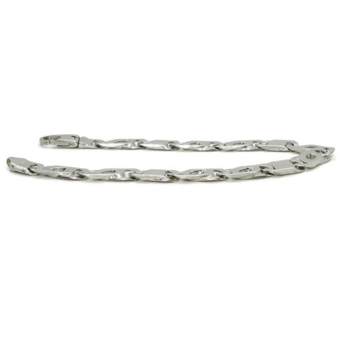 Impresionante Pulsera para Hombre de Oro blanco macizo de 18k - Imagen 6