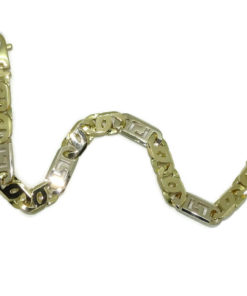 Impresionante Pulsera para Hombre de Oro Amarillo y oro blanco de 18k Maciza. 45.85 gr. - Imagen 5