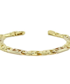 Impresionante Pulsera para Hombre de Oro Amarillo y oro blanco de 18k Maciza. 45.85 gr. - Imagen 6