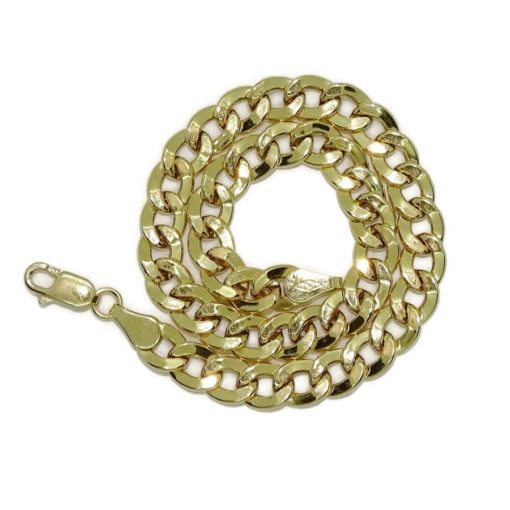 Pulsera para hombre de oro amarillo de 18k tipo barbada de 6.00mm de ancha - Imagen 5