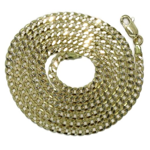 Cadena de oro macizo para hombre de 3.00 de ancha y 60.00cm de larga.