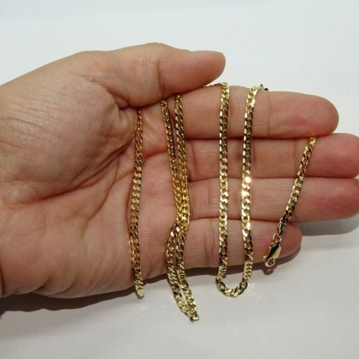 Cadena de oro macizo para hombre de 3.00 de ancha y 60.00cm de larga. - Imagen 3