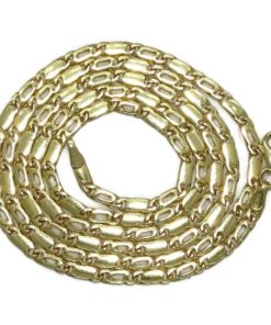 Cadena de oro macizo para hombre de 2.00 de ancha y 60.00cm de larga.