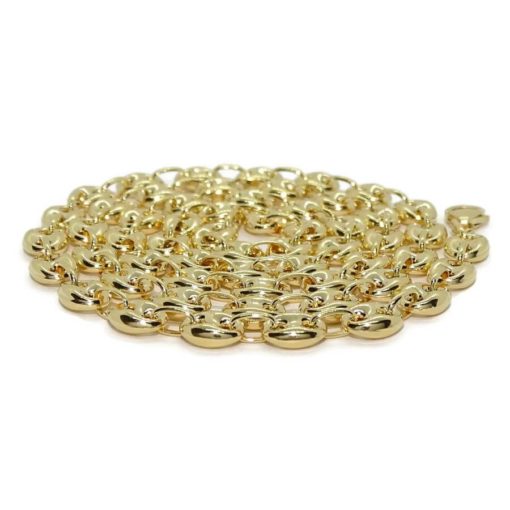 Impresionante cadena de oro amarillo de 18k con calabrotes de 8x6mm y 60cm de largo. Cierre mosquetón para total seguridad. Peso; 22.90 gr de oro de 18k - Imagen 7