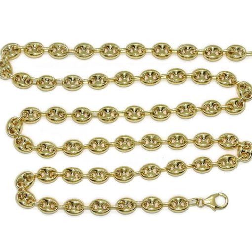 Impresionante cadena de oro amarillo de 18k con calabrotes de 8x6mm y 60cm de largo. Cierre mosquetón para total seguridad. Peso; 22.90 gr de oro de 18k - Imagen 6