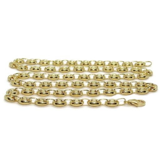 Impresionante cadena de oro amarillo de 18k con calabrotes de 8x6mm y 60cm de largo. Cierre mosquetón para total seguridad. Peso; 22.90 gr de oro de 18k - Imagen 5