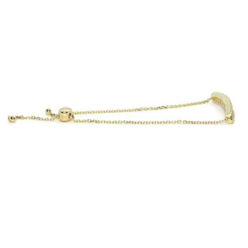 Preciosa pulsera de oro amarillo de 18k con 58 diamantes auténticos y 13 zafiros de color certificados - Imagen 5