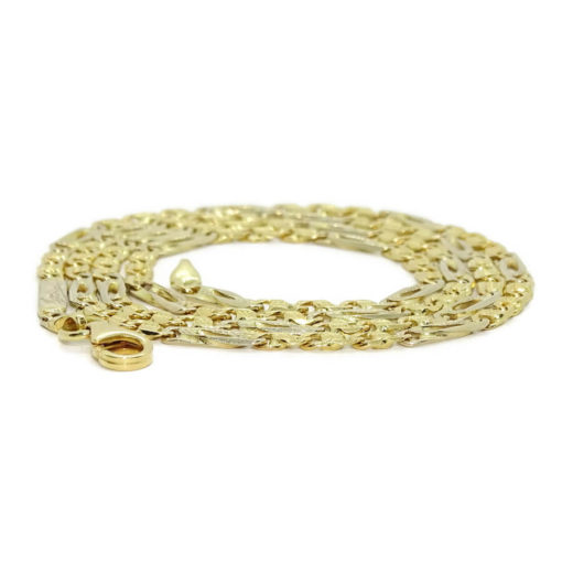 Original cadena de oro macizo de 18k, de 3.50 mm de ancha y 60.00cm de larga. Eslabones brillo y lapidados. - Imagen 5